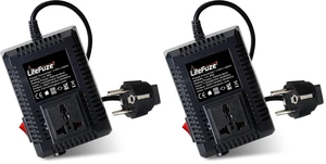 500 Watt Step Up/Step Down Travel Voltage Converter, 220/110v to 110/220v Converter with Type E/F Plug Compatible with Hair Straightener, Camera, Laptop & More (Pack of 2) 500 Watt Step Up/Step Down Travel Voltage Converter, 220/110v to 110/220v Converter with Type E/F Plug Compatible with Hair Straightener, Camera, Laptop & More (Pack of 2)