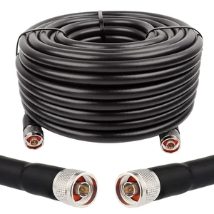 N Male to N Male Cable 75FT, 50 Ohm Low Loss Cable KMR400 Coax Extension Cable for 3G/4G/5G/LTE/GPS/WiFi/RF/Ham/Radio to Antenna or Phone Signal Booster Use N Male to N Male Cable 75FT, 50 Ohm Low Loss Cable KMR400 Coax Extension Cable for 3G/4G/5G/LTE/GPS/WiFi/RF/Ham/Radio to Antenna or Phone Signal Booster Use