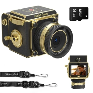 Vintage Digital Camera - Retro Portable Point and Shoot Decorative Design Camera - Compact Autofocus Small Camera 2.7K Video 56MP for Beginners Kids Teens Vintage Digital Camera - Retro Portable Point and Shoot Decorative Design Camera - Compact Autofocus Small Camera 2.7K Video 56MP for Beginners Kids Teens
