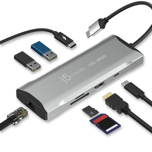 Laptop Docking Station, 9-in-1, 4K60Hz HDMI, USB-C 10Gbps 2 USB-A 10Gbps, 100W PD with USB-C 5Gbps, Ethernet, SD 4.0 Card Reader, for MacBook, XPS, Surface Pro (JCD393) Laptop Docking Station, 9-in-1, 4K60Hz HDMI, USB-C 10Gbps 2 USB-A 10Gbps, 100W PD with USB-C 5Gbps, Ethernet, SD 4.0 Card Reader, for MacBook, XPS, Surface Pro (JCD393)