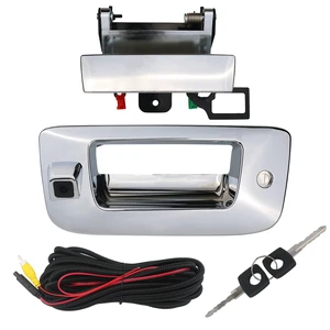 Backup Camera Tailgate Handle Rear View Camera Liftgate Latch Handle with Key Lock Cylinder Compatible with 2007-2014 Chevrolet Chevy Silverado GMC Sierra 1500 2500 3500 Backup Camera Tailgate Handle Rear View Camera Liftgate Latch Handle with Key Lock Cylinder Compatible with 2007-2014 Chevrolet Chevy Silverado GMC Sierra 1500 2500 3500