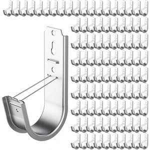 100 Pack 2 Inch Cable Support J Hook Wall Mount J Hook with Retainer Clip, Galvanized Steel for Cable Management & Organization Solution 100 Pack 2 Inch Cable Support J Hook Wall Mount J Hook with Retainer Clip, Galvanized Steel for Cable Management & Organization Solution