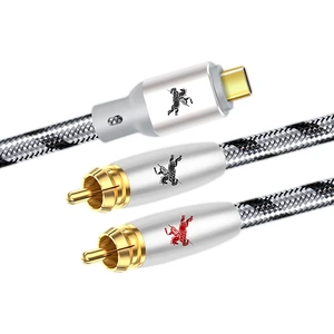 USB C to 2 RCA Audio Cable Audiophile Type C to 2RCA Male Jack Plug Y Adapter Cord Compatible with iPad Pro, MacBook, Samsung, Pixel 7 Pro 9.8ft/3M USB C to 2 RCA Audio Cable Audiophile Type C to 2RCA Male Jack Plug Y Adapter Cord Compatible with iPad Pro, MacBook, Samsung, Pixel 7 Pro 9.8ft/3M