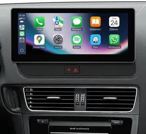 10.25" Linux Carplay Stereo for Audi Q5 SQ5 2009-2017 with MMI 3G System (Multimedia Radio ONLY) -Wireless CarPlay Android Auto Radio, 1920x720 HD Touch Screen, Dual OS, Retains OEM MMI Knob 10.25" Linux Carplay Stereo for Audi Q5 SQ5 2009-2017 with MMI 3G System (Multimedia Radio ONLY) -Wireless CarPlay Android Auto Radio, 1920x720 HD Touch Screen, Dual OS, Retains OEM MMI Knob