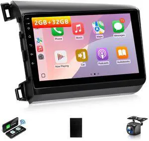 Car Play Stereo for Honda Civic 2012 2013 2014 2015 Radio Apple CarPlay Android Auto | 9IN IPS Touchscreen for Honda Civic Head Unit GPS 5G WiFi FM RDS EQ DSP AUX BT SWC Backup Camera MIC Car Play Stereo for Honda Civic 2012 2013 2014 2015 Radio Apple CarPlay Android Auto | 9IN IPS Touchscreen for Honda Civic Head Unit GPS 5G WiFi FM RDS EQ DSP AUX BT SWC Backup Camera MIC