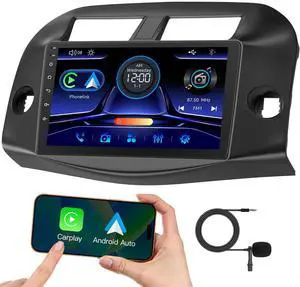 Car Radio Stereo for Toyota RAV4 2007-2012 Without JBL Sound System, Support Wireless Carplay/Android Auto/Mirrorlink, 10 Inch QLED Touchscreen with Bluetooth,FM Radio Car Radio Stereo for Toyota RAV4 2007-2012 Without JBL Sound System, Support Wireless Carplay/Android Auto/Mirrorlink, 10 Inch QLED Touchscreen with Bluetooth,FM Radio