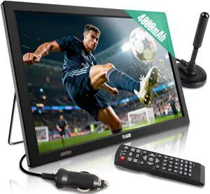 15.6" Portable Digital TV,4000mAh Rechargeable Battery for Power Outages,ATSC/HDMI/SD Card/USB/AV Input,12v Car Charger forEmergency,Camping,Car,Outdoor 15.6" Portable Digital TV,4000mAh Rechargeable Battery for Power Outages,ATSC/HDMI/SD Card/USB/AV Input,12v Car Charger forEmergency,Camping,Car,Outdoor
