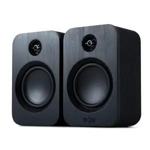 House of Get Together Duo Bluetooth Bookshelf Speakers - Sustainably Crafted, Wireless Turntable Speakers, Mains Powered or 25 Hours Battery Life, AUX in - Amazon Exclusive Black Edition House of Get Together Duo Bluetooth Bookshelf Speakers - Sustainably Crafted, Wireless Turntable Speakers, Mains Powered or 25 Hours Battery Life, AUX in - Amazon Exclusive Black Edition