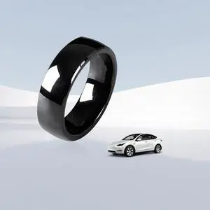 Tesla Smart Ring Tesla Key Ring Accessories Key Card Model 3/Y Key Fob Replacement Ceramic RFID Smart Ring for Tesla Model 3 & Model Y(US Size 10) Tesla Smart Ring Tesla Key Ring Accessories Key Card Model 3/Y Key Fob Replacement Ceramic RFID Smart Ring for Tesla Model 3 & Model Y(US Size 10)