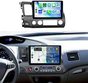 4G+128G Car Radio for Honda Civic 2006-2011 Stereo, 10.1 inch HD in-Cell Touch Screen/Android 15/Wireless CarPlay/Android Auto/GPS/WiFi/5.0Bluetooth/FM/RDS/SWC/AHD Backup Camera 4G+128G Car Radio for Honda Civic 2006-2011 Stereo, 10.1 inch HD in-Cell Touch Screen/Android 15/Wireless CarPlay/Android Auto/GPS/WiFi/5.0Bluetooth/FM/RDS/SWC/AHD Backup Camera