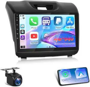 8 Core 4+64G Car Radio for Isuzu D-MAX 2015-2018 MU-X 2015-2017 with Wireless Carplay & Android Auto - 9 Inch Android 15 Touchscreen Radio with 5GHz WiFi/DSP/SWC + AHD Rear View Camera 8 Core 4+64G Car Radio for Isuzu D-MAX 2015-2018 MU-X 2015-2017 with Wireless Carplay & Android Auto - 9 Inch Android 15 Touchscreen Radio with 5GHz WiFi/DSP/SWC + AHD Rear View Camera