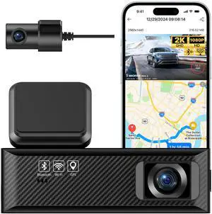 Dash Cam Mini 2, 2K+1080P FHD, Built-in Wi-Fi GPS Smart Dash Camera for Cars, 125° Wide-Angle FOV, HDR, Night Vision, G-Sensor, iOS/Android App, Loop Recording, Parking Monitor, Time-Lapse Dash Cam Mini 2, 2K+1080P FHD, Built-in Wi-Fi GPS Smart Dash Camera for Cars, 125° Wide-Angle FOV, HDR, Night Vision, G-Sensor, iOS/Android App, Loop Recording, Parking Monitor, Time-Lapse