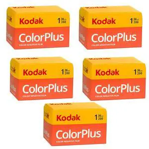 5 Rolls of colorplus 200 ASA 36 Exposure 5 Rolls of colorplus 200 ASA 36 Exposure