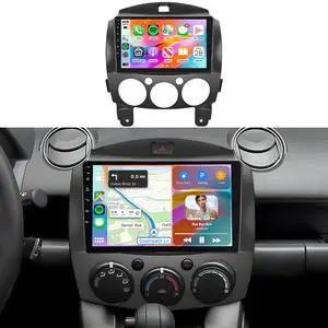 5Ghz WiFi 2G+64G Android 15 Radio for Mazda 2 2007-2014 Car Stereo with Wireless Carplay Android Auto, 9 Inch HD Touchscreen with GPS Bluetooth FM/RDS EQ SWC 26UI Backup Camera MIC 5Ghz WiFi 2G+64G Android 15 Radio for Mazda 2 2007-2014 Car Stereo with Wireless Carplay Android Auto, 9 Inch HD Touchscreen with GPS Bluetooth FM/RDS EQ SWC 26UI Backup Camera MIC