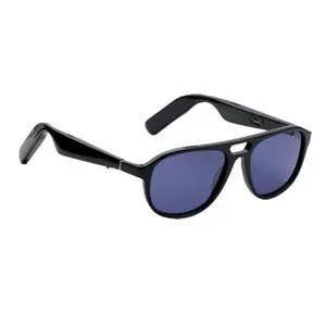 Lucyd Commander Smart Sunglasses for Men & Women - Wireless Smart Glasses with Open Ear Speakers and Microphone, Polarized UV400 Lenses - Black, Navy Blue (Standard) Lucyd Commander Smart Sunglasses for Men & Women - Wireless Smart Glasses with Open Ear Speakers and Microphone, Polarized UV400 Lenses - Black, Navy Blue (Standard)
