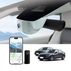 Dual Channel 4K & Rear 1080P Dash cam for Honda Civic(Grey), 22-26 Type R Sport LX EX Touring,Easy Installation,OEM-Style,Collision Detection,Loop Recording,WiFi & App,128G Card Dual Channel 4K & Rear 1080P Dash cam for Honda Civic(Grey), 22-26 Type R Sport LX EX Touring,Easy Installation,OEM-Style,Collision Detection,Loop Recording,WiFi & App,128G Card
