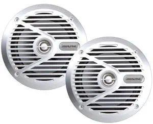 SPS-M601 110W 6-1/2" 6.5" 2-Way Type-S Marine Coaxial Speakers - Silver SPS-M601 110W 6-1/2" 6.5" 2-Way Type-S Marine Coaxial Speakers - Silver