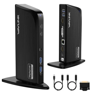 Displaylink Docking Station, 12-in-1 Triple Monitor Docking Station | 4K HDMI, 2K HDMI, 2K DVI, Gigabit Ethernet, 6X 5Gbps USB A/C, Audio for Mac (DisplayLink Driver Required)/Windows/Chrome Displaylink Docking Station, 12-in-1 Triple Monitor Docking Station | 4K HDMI, 2K HDMI, 2K DVI, Gigabit Ethernet, 6X 5Gbps USB A/C, Audio for Mac (DisplayLink Driver Required)/Windows/Chrome