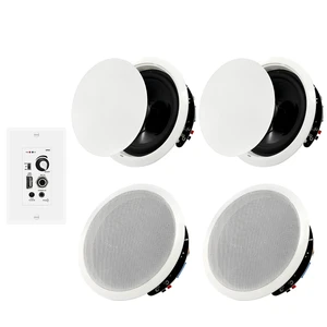 6.5'' Bluetooth in Ceiling Speakers with Wall Amplifier Receiver 600W Flush Mount Ceiling & in-Wall Speaker System for Home Theater Office Bathroom Living Room Kitchen(2Pairs) 6.5'' Bluetooth in Ceiling Speakers with Wall Amplifier Receiver 600W Flush Mount Ceiling & in-Wall Speaker System for Home Theater Office Bathroom Living Room Kitchen(2Pairs)