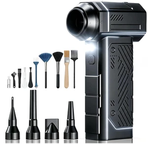 Compressed Air Duster, 350g High-Thrust Air Blower for PC Cleaning | Deep Cleaning,Rechargeable,4-Speed Adjustable,LED Light,110K RPM,Hurricane-Force,for Computer Keyboard, House, Outdoor, Car Compressed Air Duster, 350g High-Thrust Air Blower for PC Cleaning | Deep Cleaning,Rechargeable,4-Speed Adjustable,LED Light,110K RPM,Hurricane-Force,for Computer Keyboard, House, Outdoor, Car