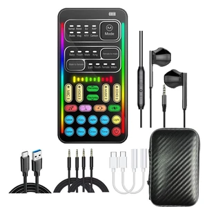Voice Changer Sound Card Kit for Gaming, Streaming & Content Creation | Complete kit with mic headset and adapter, ready to use with simple plug and play setup Voice Changer Sound Card Kit for Gaming, Streaming & Content Creation | Complete kit with mic headset and adapter, ready to use with simple plug and play setup