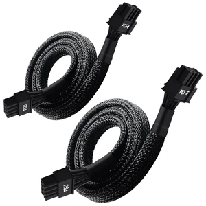 (2-Pack) 8 Pin PCIe Cable for Seasonic PSUs, PCIe 8 Pin Male to PCIe (6+2) Male Power Adapter Sleeved 25-inch (63cm) (2-Pack) 8 Pin PCIe Cable for Seasonic PSUs, PCIe 8 Pin Male to PCIe (6+2) Male Power Adapter Sleeved 25-inch (63cm)