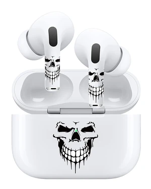 for AirPods Sticker Skin Set, Earbud + Charging Case Wrap Decals, Applicator Included + Spare, Fits AirPods 1/2/3/4 & Pro/Pro 2/Pro 3 Dripping Skull for AirPods Sticker Skin Set, Earbud + Charging Case Wrap Decals, Applicator Included + Spare, Fits AirPods 1/2/3/4 & Pro/Pro 2/Pro 3 Dripping Skull