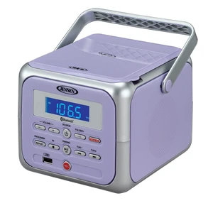 ® CD-660 Portable Retro Boom Box CD Player Bluetooth Digital Home Music System with MP3, USB/AUX Input, FM Radio, Stereo Speakers - Purple Limited Edition ® CD-660 Portable Retro Boom Box CD Player Bluetooth Digital Home Music System with MP3, USB/AUX Input, FM Radio, Stereo Speakers - Purple Limited Edition