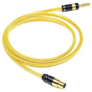 4-Pin Mini XLR 6N OFC Silver-Plated with Metal Shielding Layer 4.4mm 3.5mm Headphone Upgrade Cable for SENNHEISER HD 490 PRO, HD 490 PRO Plus, HD480 PRO, HD480 PRO Plus (3.5mm Plug) 4-Pin Mini XLR 6N OFC Silver-Plated with Metal Shielding Layer 4.4mm 3.5mm Headphone Upgrade Cable for SENNHEISER HD 490 PRO, HD 490 PRO Plus, HD480 PRO, HD480 PRO Plus (3.5mm Plug)