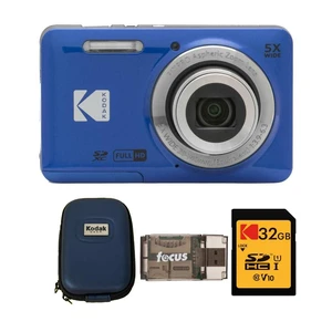 PIXPRO Friendly Zoom FZ55 Digital Camera (Blue) Bundle | 32GB Class 10 UHS-I U1 SDHC Memory Card, Case, (4 items) PIXPRO Friendly Zoom FZ55 Digital Camera (Blue) Bundle | 32GB Class 10 UHS-I U1 SDHC Memory Card, Case, (4 items)