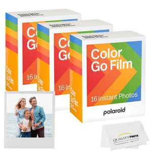 Go Color Film, White Frame + Quality Photo Microfiber Cloth (Only Compatible with Go Cameras) (3 Pack (48 Sheets) Go Color Film, White Frame + Quality Photo Microfiber Cloth (Only Compatible with Go Cameras) (3 Pack (48 Sheets)
