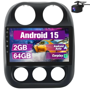 Car Radio Stereo Upgrade for Jeep Compass/Patriot 2010-2016, Android Head Unit with 10.1 Inch Touch Screen/Backup Camera/Wireless CarPlay & Android Auto/Mirroring/Wi-Fi/Bluetooth/FM/SWC Car Radio Stereo Upgrade for Jeep Compass/Patriot 2010-2016, Android Head Unit with 10.1 Inch Touch Screen/Backup Camera/Wireless CarPlay & Android Auto/Mirroring/Wi-Fi/Bluetooth/FM/SWC