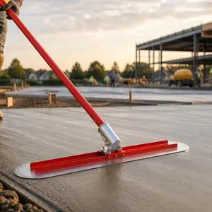 48" Grey Concrete Bull Float Screed Tool, Stainless Steel Trowel Board, 3 Adjustable Poles, 213.7" Max Length, Angle Adjustable for Concrete Leveling 48" Grey Concrete Bull Float Screed Tool, Stainless Steel Trowel Board, 3 Adjustable Poles, 213.7" Max Length, Angle Adjustable for Concrete Leveling