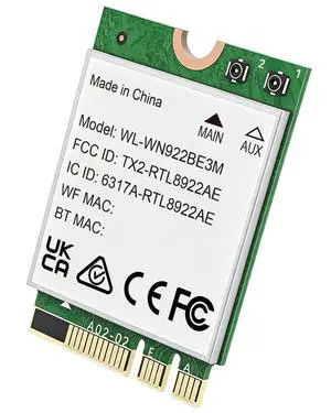 WAVLINK BE6500 Wi-Fi 7 Tri-Band PCIe Adapter with Bluetooth 5.4 & Antennas
BE6500 tri-band speed with MU-MIMO & OFDMA for ultra-low latency, includes BT 5.4 & WPA3 security, Win 11 only. WAVLINK BE6500 Wi-Fi 7 Tri-Band PCIe Adapter with Bluetooth 5.4 & Antennas
BE6500 tri-band speed with MU-MIMO & OFDMA for ultra-low latency, includes BT 5.4 & WPA3 security, Win 11 only.