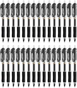 30pcs Black Gel Ink Pens for Writing, 0.5 mm Pens Fine Point Smooth Writing Pens for Journaling, Bulk Retractable Rollerball Pens for School Office. 30pcs Black Gel Ink Pens for Writing, 0.5 mm Pens Fine Point Smooth Writing Pens for Journaling, Bulk Retractable Rollerball Pens for School Office.