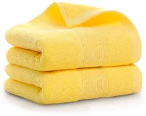 Bathroom Hand Towels (14x30 inch), Home Soft Cotton Super Soft Highly Absorbent Hand Towel for Bath, Hand, Face, Gym and Spa,(Yellow 2 Pack) Bathroom Hand Towels (14x30 inch), Home Soft Cotton Super Soft Highly Absorbent Hand Towel for Bath, Hand, Face, Gym and Spa,(Yellow 2 Pack)