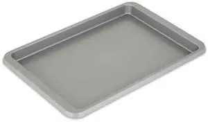 9x13in Nonstick Aluminized Steel Baking Sheet, Contour Silver 9x13in Nonstick Aluminized Steel Baking Sheet, Contour Silver