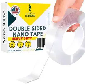 Double Sided Mounting Tape Heavy Duty Nano Two Sided Adhesive Strip Strong Magic Picture Poster Wall Hanging Decor Office Classroom Bubble Kit Transparent Removable Sticky Clear Stick Carpet 10 Feet Double Sided Mounting Tape Heavy Duty Nano Two Sided Adhesive Strip Strong Magic Picture Poster Wall Hanging Decor Office Classroom Bubble Kit Transparent Removable Sticky Clear Stick Carpet 10 Feet