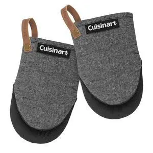 Cuisinart Heritage Mini Oven Mitts 5.5 x 7 Heat-Resistant Kitchen Mitts for Oven with Non-Slip Neoprene Palm, Cotton Filling, and Faux Leather Loop Durable Oven Mitt Set for Cooking & Baking Cuisinart Heritage Mini Oven Mitts 5.5 x 7 Heat-Resistant Kitchen Mitts for Oven with Non-Slip Neoprene Palm, Cotton Filling, and Faux Leather Loop Durable Oven Mitt Set for Cooking & Baking