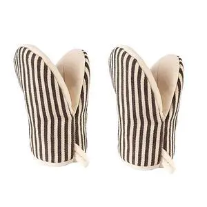 Heat Resistant Mini Oven Mitts 2-Pack - 500°F Heat Protection Cotton Striped Oven Gloves, Small Non-Slip Duckbill Design Mitt for Baking, Grilling, BBQ, Kitchen Pot Holders Set (5.5" x 7.1", Coffee) Heat Resistant Mini Oven Mitts 2-Pack - 500°F Heat Protection Cotton Striped Oven Gloves, Small Non-Slip Duckbill Design Mitt for Baking, Grilling, BBQ, Kitchen Pot Holders Set (5.5" x 7.1", Coffee)
