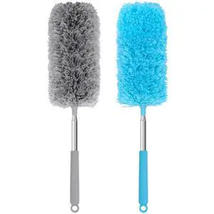 Mini Microfiber Duster for Cleaning, Hand Duster with Extension Pole, Washable Small Duster for Car Interior, Office, Furniture Mini Microfiber Duster for Cleaning, Hand Duster with Extension Pole, Washable Small Duster for Car Interior, Office, Furniture