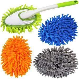 Microfiber Feather Duster,13 Inch Length, with 4 pcs Washable Cloth, Car Duster, Perfect for Cleaning Windows, Tables, Cars,Furniture, Keyboards, Fans, Screens,Mirrors Microfiber Feather Duster,13 Inch Length, with 4 pcs Washable Cloth, Car Duster, Perfect for Cleaning Windows, Tables, Cars,Furniture, Keyboards, Fans, Screens,Mirrors
