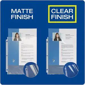 Sheet Protectors, 100 Pack, Letter Size (8.5 x 11), Heavy Duty Clear Sheet Protectors for 3 Ring Binder, Top Loading, Reinforced Holes, Non-Stick, for School and Office, Made in USA Sheet Protectors, 100 Pack, Letter Size (8.5 x 11), Heavy Duty Clear Sheet Protectors for 3 Ring Binder, Top Loading, Reinforced Holes, Non-Stick, for School and Office, Made in USA