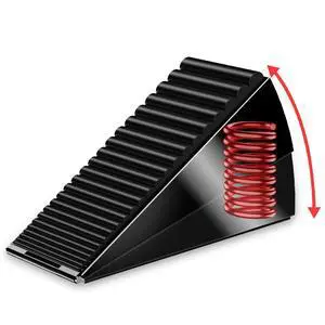Door Stoppers for Bottom of Door- Large Spring Heavy Duty Door Stop Wedge, 3'' High Adjustable Metal Tall Doorstop, Strongest Rubber Grip, Suits Carpet, Tile, Home, School +1 Wall Protector Door Stoppers for Bottom of Door- Large Spring Heavy Duty Door Stop Wedge, 3'' High Adjustable Metal Tall Doorstop, Strongest Rubber Grip, Suits Carpet, Tile, Home, School +1 Wall Protector