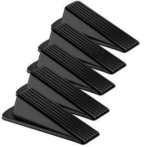 5 Pack Door Stoppers for Bottom of Door, Premium Rubber Door Stops, Sturdy Wedge for Carpet, Tile, Concrete, Wood, Door Holder for Heavy Duty Door, Black 5 Pack Door Stoppers for Bottom of Door, Premium Rubber Door Stops, Sturdy Wedge for Carpet, Tile, Concrete, Wood, Door Holder for Heavy Duty Door, Black
