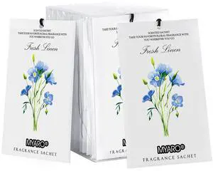 12 Pack Fresh Linen Scented Sachets for Drawer, Closet & Car Air Freshener Bags | Odor Eliminator & Fabric Refresher | Crisp, Clean Home Fragrance Gift Set 12 Pack Fresh Linen Scented Sachets for Drawer, Closet & Car Air Freshener Bags | Odor Eliminator & Fabric Refresher | Crisp, Clean Home Fragrance Gift Set