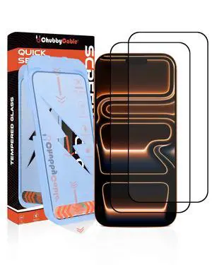 2PCS ChubbyShield Ultra for iPhone 17 Air HD Tempered Glass Screen Protector, Ultra-easy Install Box, Auto Dust-Elimination & Bubble Free 2PCS ChubbyShield Ultra for iPhone 17 Air HD Tempered Glass Screen Protector, Ultra-easy Install Box, Auto Dust-Elimination & Bubble Free