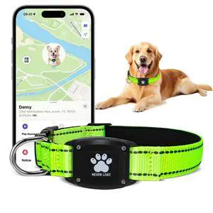 GPS Dog Collar Tracker 2-in-1,Reflective Waterproof Pet Collar,iOS-Only,No Monthly Fees,Unlimited Range,Dog Tracking Collar Pet Tracker,for Small Medium Large Dogs(XS (10.6"-13.6"), Green) GPS Dog Collar Tracker 2-in-1,Reflective Waterproof Pet Collar,iOS-Only,No Monthly Fees,Unlimited Range,Dog Tracking Collar Pet Tracker,for Small Medium Large Dogs(XS (10.6"-13.6"), Green)