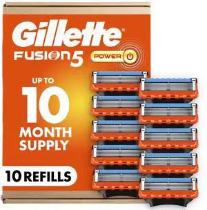 Fusion5 Power 5-Blade Razor Blade Refills for Men with Precision Trimmer, 10 Count Fusion5 Power 5-Blade Razor Blade Refills for Men with Precision Trimmer, 10 Count