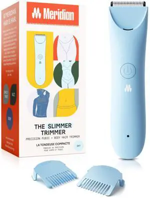 Slimmer Trimmer Electric Bikini Line & Pubic Hair Trimmer for Women, Body Hair Groomer for Intimate Areas, Legs & Underarms, Waterproof & Rechargeable, Sky Slimmer Trimmer Electric Bikini Line & Pubic Hair Trimmer for Women, Body Hair Groomer for Intimate Areas, Legs & Underarms, Waterproof & Rechargeable, Sky